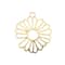 John Bead Beadwork Findings Gold Flower Pendants